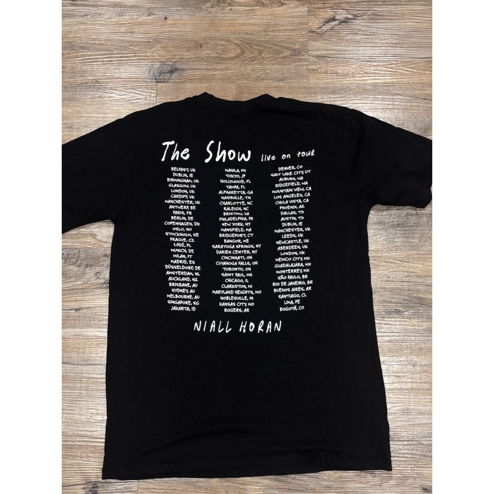 Niall Horan The Show 2024 Tour T-Shirt Black Concert Tee Men XL Official Merch - Picture 6 of 11